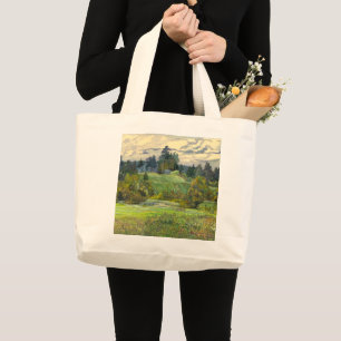 Bolso De Tela Gigante Pinos pintando acuarela