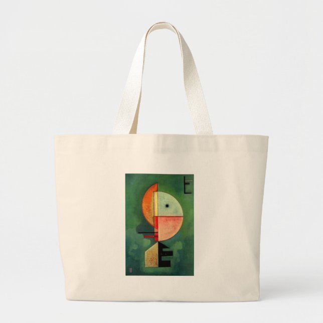 Bolso De Tela Gigante Pintura abstracta ascendente de Kandinsky (Frente)