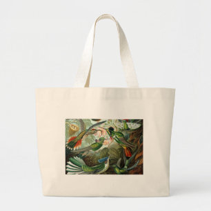 Bolso De Tela Gigante pintura clásica de la fauna silvestre de comingbir