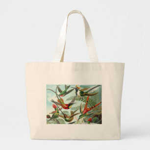 Bolso De Tela Gigante pintura clásica de la fauna silvestre de comingbir