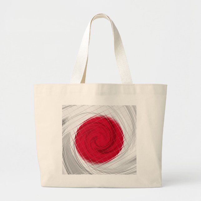 Bolso De Tela Gigante Pintura de bandera de Japón (Frente)