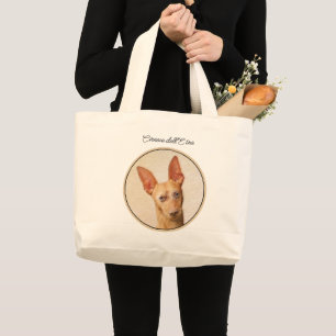 Bolso De Tela Gigante Pintura de Cirneco dell'Etna - Arte de perros orig
