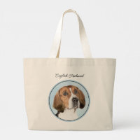 Pintura de English Foxhound Lindo Arte de Perro Or