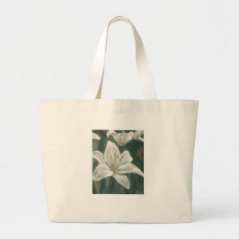Bolso De Tela Gigante Pintura de flores de Lily