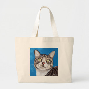 Bolso De Tela Gigante Pintura de gatos tabby