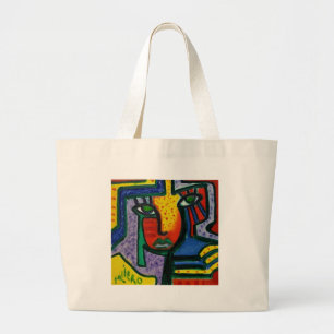 Bolso De Tela Gigante Pintura de madera abstracta
