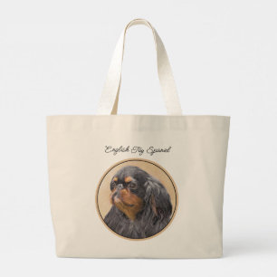 Bolso De Tela Gigante Pintura de Spaniel Toy Inglés Perro King Charles A