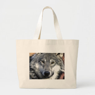 Bolso De Tela Gigante Pintura de Wolf Eyes