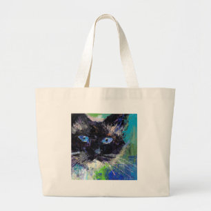 Bolso De Tela Gigante Pintura del gato de Ragdoll