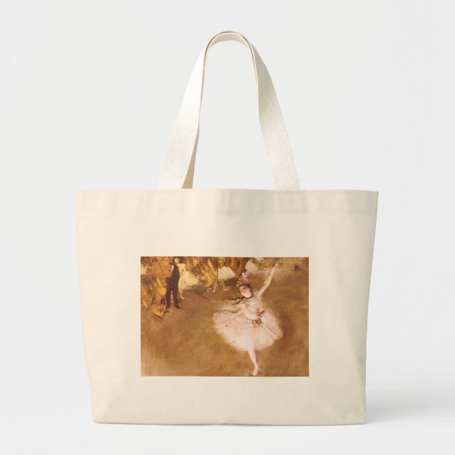 Bolso De Tela Gigante Pintura estelar de bailarina de ballet Degas (Frente)