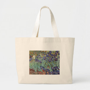 Bolso De Tela Gigante Pintura impresionista de Van Gogh Irises