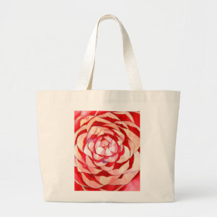 Bolso De Tela Gigante Pintura original del arte del extracto rosado de