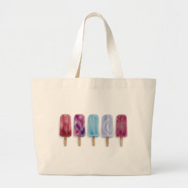 Bolso De Tela Gigante Pinturas de acuarela de paletas vibraciones verani