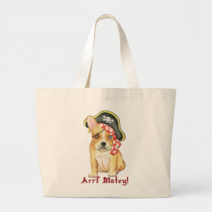 Bolso De Tela Gigante Pirata de Bulldog francés