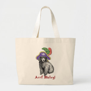 Bolso De Tela Gigante Pirata de caniche en miniatura
