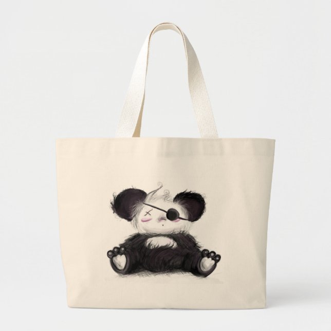 Bolso De Tela Gigante Pirata de la panda de Mei Mei (Frente)