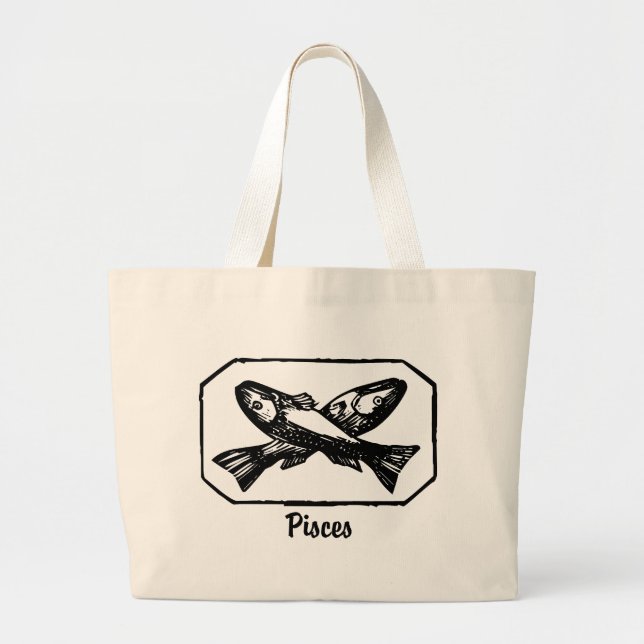 Bolso De Tela Gigante Pisces (Frente)