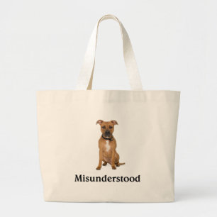 Bolso De Tela Gigante Pitbull - entendido mal