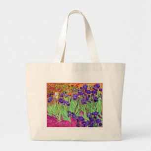 Bolso De Tela Gigante PixDezines van gogh iris/st. remy
