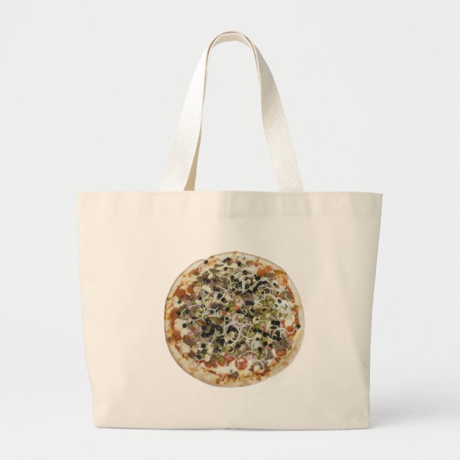 Bolso De Tela Gigante Pizza Suprema Gourmet (Frente)