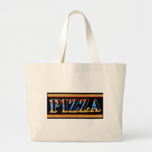 Bolso De Tela Gigante Pizza Tote Bag