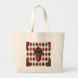 Bolso De Tela Gigante plaid navidades krampus