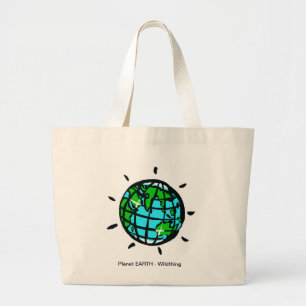 Bolso De Tela Gigante Planeta Tierra Vida sostenible -