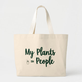 Bolso De Tela Gigante Plantas = Personas