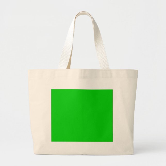 Bolso De Tela Gigante Plantilla de fondo verde impactante - propio perso (Frente)