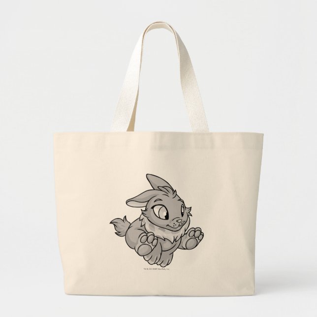 Bolso De Tela Gigante Plata de Cybunny (Frente)