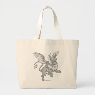Bolso De Tela Gigante Plata de la aguilera