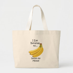 Bolso De Tela Gigante Plátano Fruta Aumenta Mi Ánimo Divertido