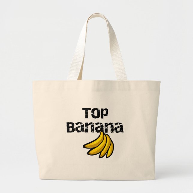 Bolso De Tela Gigante Plátano superior (Frente)