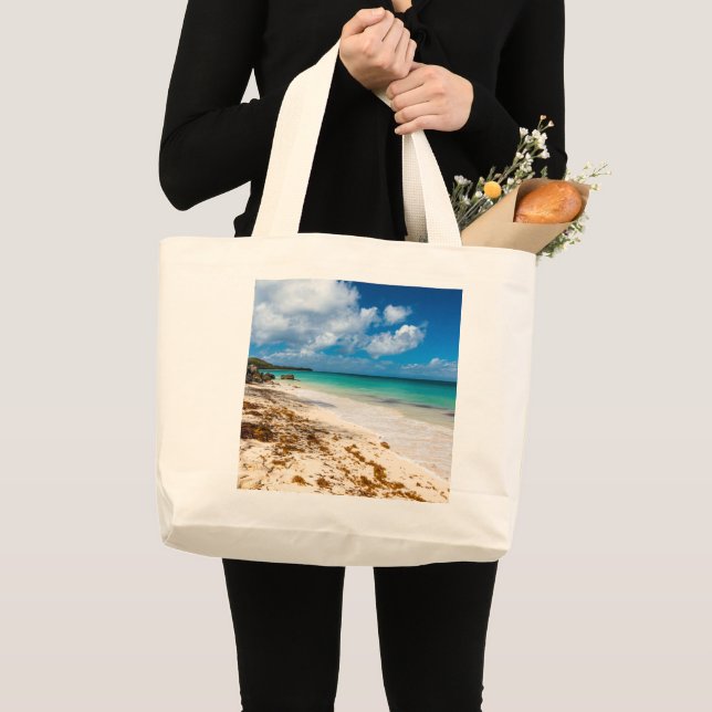 Bolso De Tela Gigante Playa de Anse Canot en Marie-Galante (Anverso (producto))