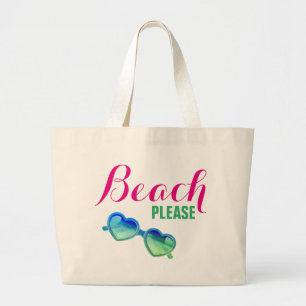 Bolso De Tela Gigante ¡Playa, por favor!