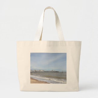 Bolso De Tela Gigante Playa y embarcadero en Suffolk de Southwold