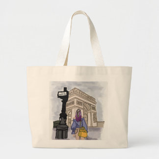 Bolso De Tela Gigante Plaza Charles de Gaulle París.