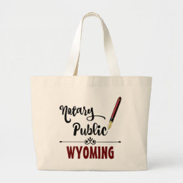 Bolso De Tela Gigante Pluma de tinta pública del notario Wyoming