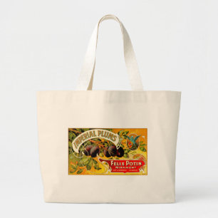 Bolso De Tela Gigante Plumas imperiales