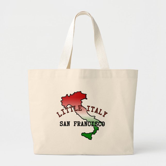 Bolso De Tela Gigante Poca Italia San Francisco (Frente)