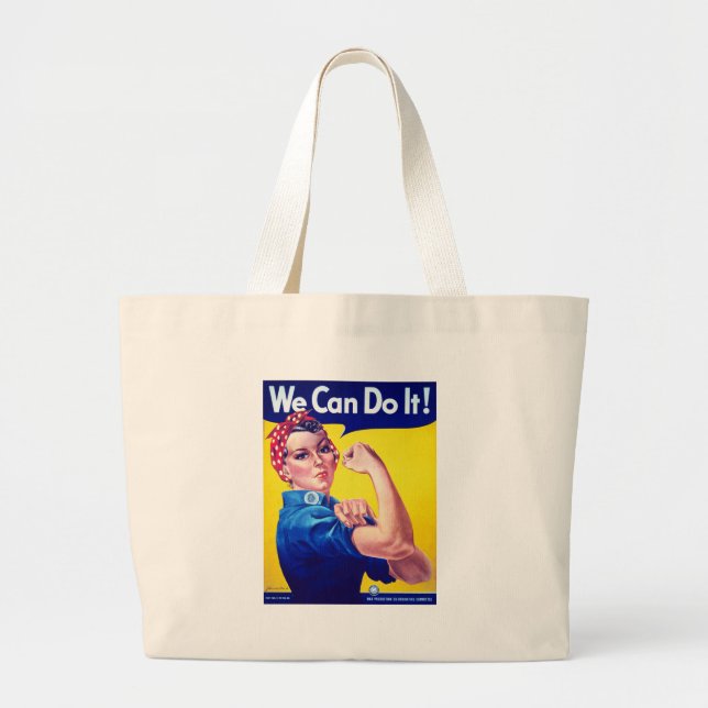 Bolso De Tela Gigante Podemos hacerlo Rosie the Riveter (Frente)