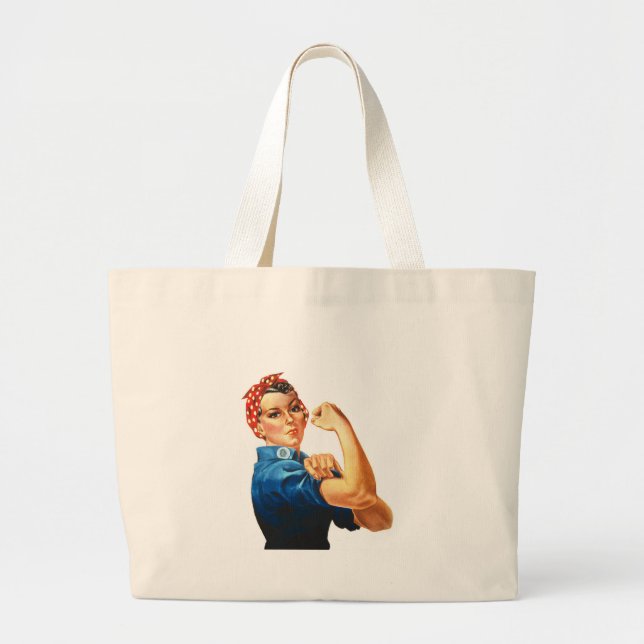 Bolso De Tela Gigante Podemos lograrlo, Rosie the Riveter Women Power (Frente)