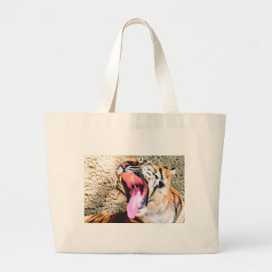Bolso De Tela Gigante Poder de tigre_