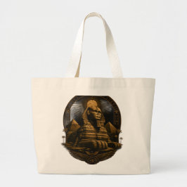 Bolso De Tela Gigante Poder Silencioso | Gran Diseño Esfinge Egipto