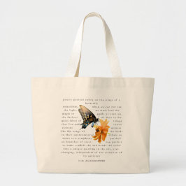 Bolso De Tela Gigante “Poesía Pintada Suavemente”–Bolsa de mano por H.G.