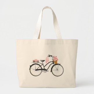 Bolso De Tela Gigante Polka Dot Bicicleta