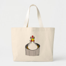 Bolso De Tela Gigante ; Pollo hipnotizado