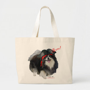 Bolso De Tela Gigante Pomerania negra pirata - Arrr!