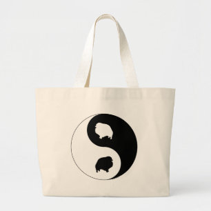 Bolso De Tela Gigante Pomeranian Yin Yang