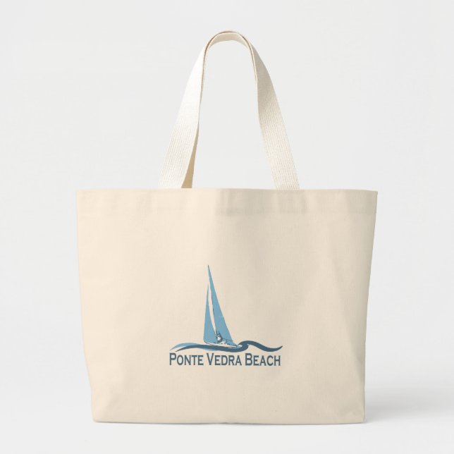 Bolso De Tela Gigante Ponte Vedra Beach. (Frente)